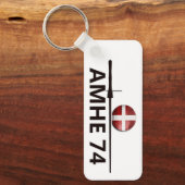 Porte-clés Affiche logo AMHE du 74 (Recto)