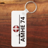 Porte-clés Affiche logo AMHE du 74 (Verso)