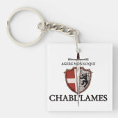 Porte-clés Affiche logo AMHE du 74 (Devant)