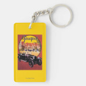 Porte-clés Affiche promotionnelle d'automobile de Peugeot (Dos)