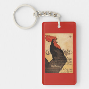 Porte-clés Affiche promotionnelle de coq périodique de