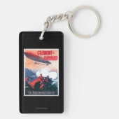 Porte-clés Affiche promotionnelle de dirigeable d'Adjudant (Dos)