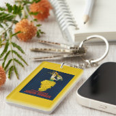 Porte-clés Affiche promotionnelle de Joseph Perrier Champagne (Devant droit)