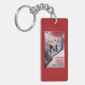 Porte-clés Affiche promotionnelle de ski (Devant gauche)