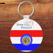 Porte-clés Afficher Amour Missouri (Recto)