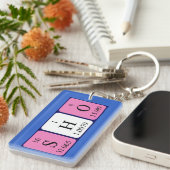 Porte-clés Afficher la clé du nom périodique de la table (Devant droit)