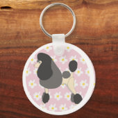 Porte-clés Afficher le caniche (Recto)