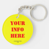 PORTE-CLÉS AFFICHER LE CONTRÔLE DES ARMES (Dos)