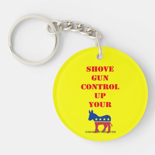 PORTE-CLÉS AFFICHER LE CONTRÔLE DES ARMES (Devant)