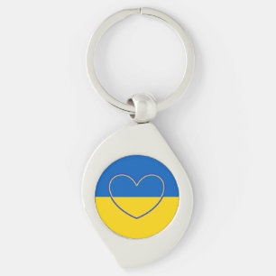 Porte-clés Afficher le soutien pour l'Ukraine