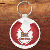 Porte-clés Afficher un peu de respect Imprimé (Recto)