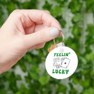 Porte-clés Affirmation positive de sentiment personnalisé cha