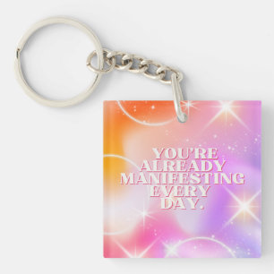 Porte-clés Affirmation quotidienne, Loi d'attraction, Motivat