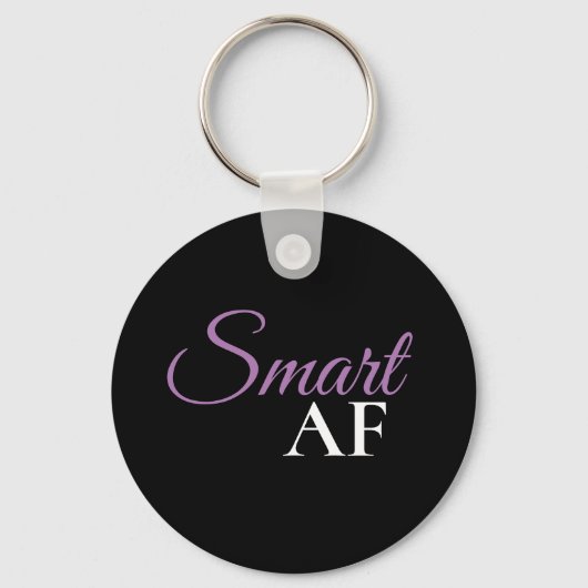Porte-clés affirmation Smart AF Violet (Recto)