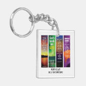 Porte-clés AFFIRMATIONS QUOTIDIENNES BIBLES Personnalisées Ch (Devant gauche)