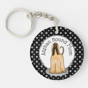 Porte-clés Afghan Hound Maman Afghan Maman (fawn) Mignonne ma