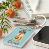 Porte-clés Afghan Hound Papa (Devant droit)