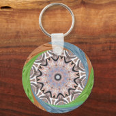 Porte-clés Africa Asia traditional edgy pattern (Recto)