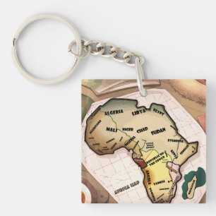 Porte-clés Africa map