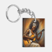 Porte-clés Africaine Américaine Porte - clé (Devant gauche)