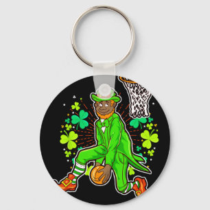 Porte-clés African American Black Leprechaun Bysketbyll St Pa