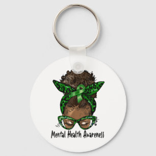 Porte-clés African American Black Woman Mental Health Award