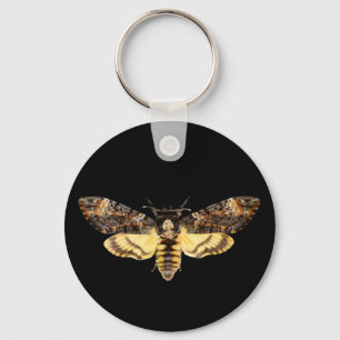 Porte-clés african death head moth butterfly insect Acheronti