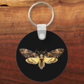 Porte-clés african death head moth butterfly insect Acheronti (Recto)