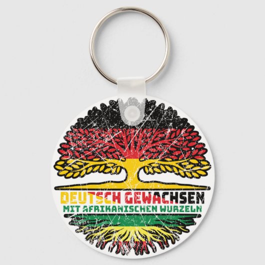 Porte-clés Afrique Afrique Allemand Baum Racines (Recto)