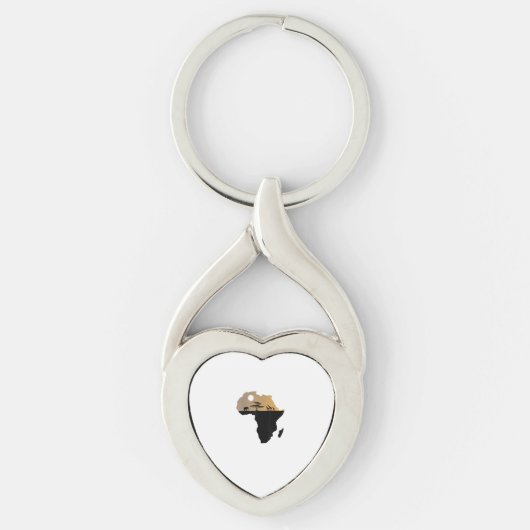 Porte-clés Afrique Continent Safari (Devant)