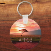Porte-clés Afrique Coucher de soleil (Recto)