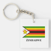 PORTE-CLÉS AFRIQUE : DRAPEAU DU ZIMBABWE (Devant)