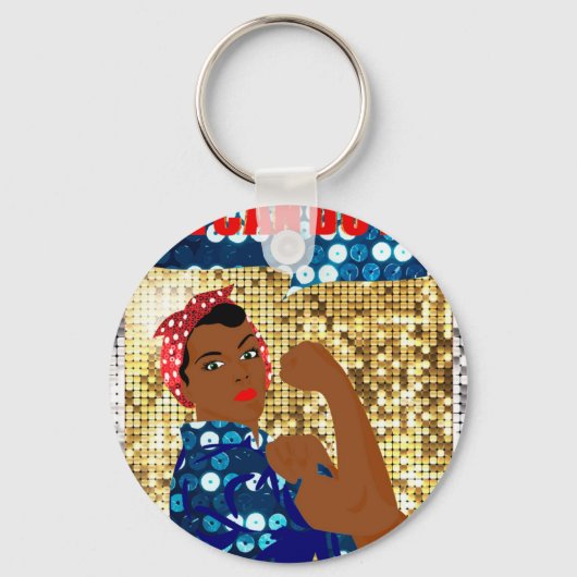 Porte-clés afrique rosie le riveter (Recto)