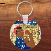 Porte-clés afrique rosie le riveter (Recto)