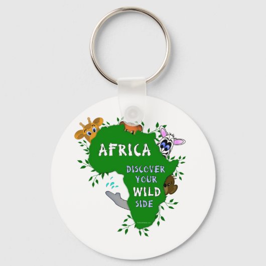 Porte-clés Afrique sauvage (Recto)