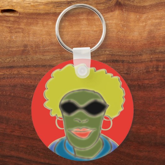 Porte-clés Afro-gauche (Recto)