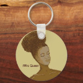 Porte-clés Afro Queen, (Recto)