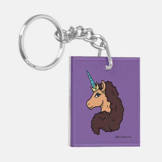 Porte-clés Afro Unicorn | Divin (Devant gauche)