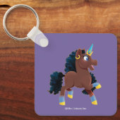 Porte-clés Afro Unicorn | La magie (Recto)