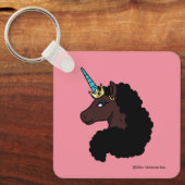 Porte-clés Afro Unicorn | Magique (Recto)