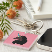 Porte-clés Afro Unicorn | Magique (Devant Droit)