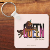 Porte-clés Afro Unicorn Queen Design (Recto)