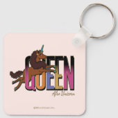 Porte-clés Afro Unicorn Queen Design (Dos)