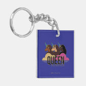 Porte-clés Afro Unicorn Queen Trio Design (Devant gauche)