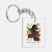 Porte-clés Afro Unicorn Trio : Unique, Divine et Magique (Devant gauche)