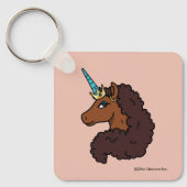 Porte-clés Afro Unicorn | Unique (Recto)