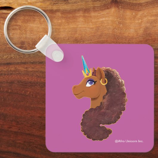 Porte-clés Afro Unicorn | Unique (Recto)