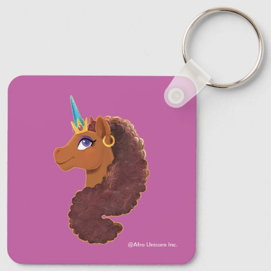 Porte-clés Afro Unicorn | Unique (Dos)