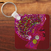 Porte-clés AfroFloral (Recto)