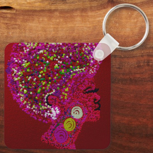 Porte-clés AfroFloral (Verso)